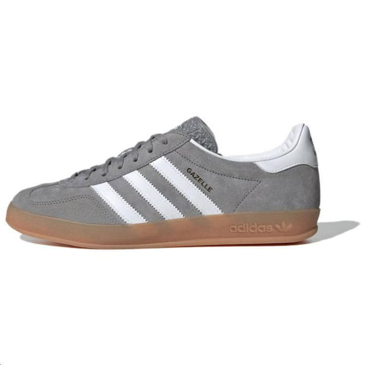 Adidas Originals GAZELLE INDOOR Abrasion Resistant Skateboard Shoes Men's Gray