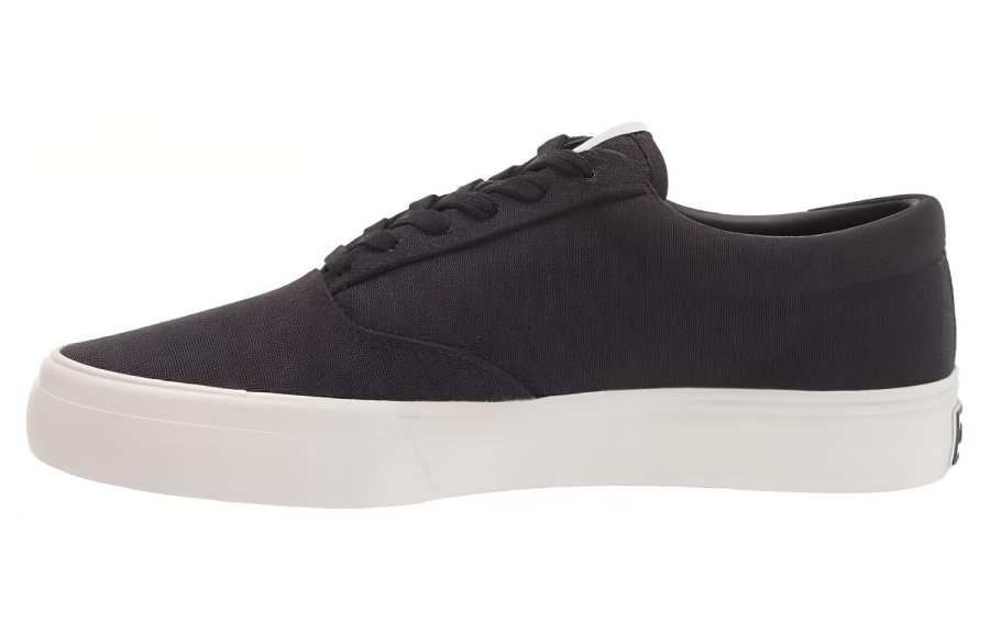 LACOSTE Canvas Low top Skateboard Shoes Women's Black