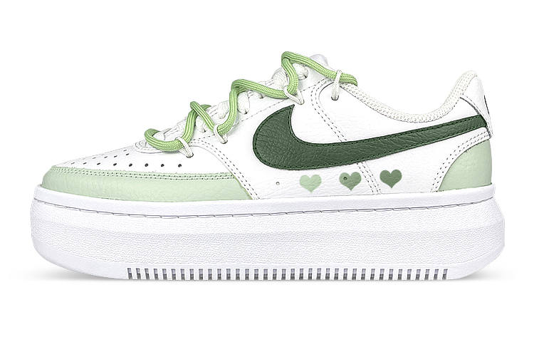 Nike Nike Court Vision 1 Alta Low top Skateboard Shoes Women's White Green