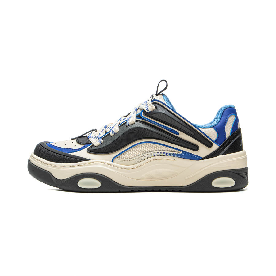 Li-Ning Li Ning Campaign 3 Low top Skateboard Shoes Men's White Gray Blue