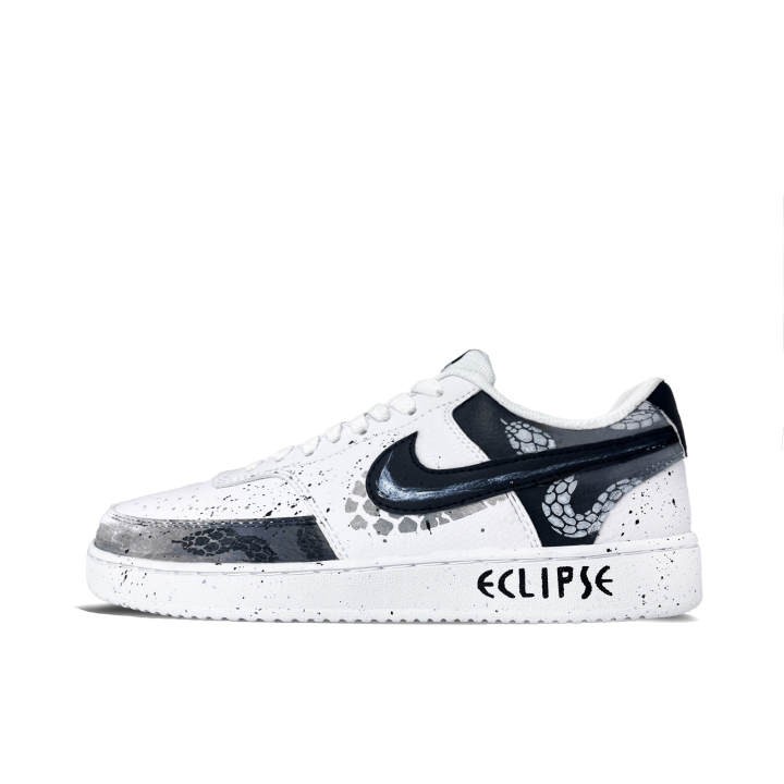 Nike Nike Court Vision 1 Skateboard Shoes Men's Low Top Black, White