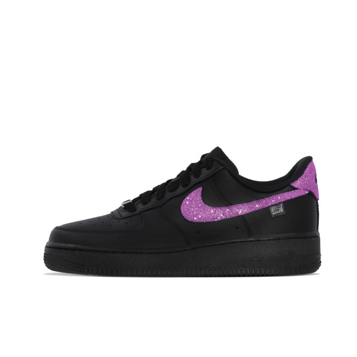 Nike Nike Air Force 1 Thermal Slip Resistant Low top Skateboard Shoes Unisex Black Purple