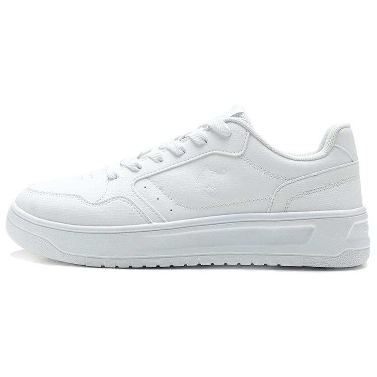 QIAODAN Slip Resistant Cushioning Lightweight Low top Skateboard Shoes Men's Jordan White Gray Silver