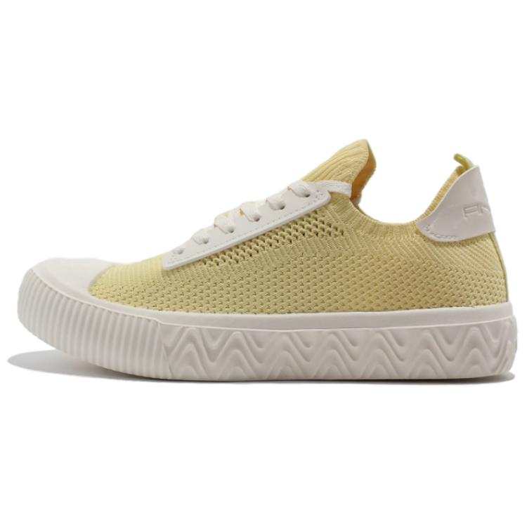 Anta Cushioning, Wear Resistant Low top Skateboard Shoes Women's Yellow