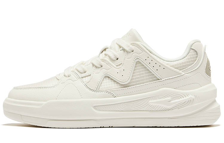 Erke White Peach Oolong 2.0lite Cushioning, Wear Resistant Low top Skateboard Shoes Women's Microcrystal White