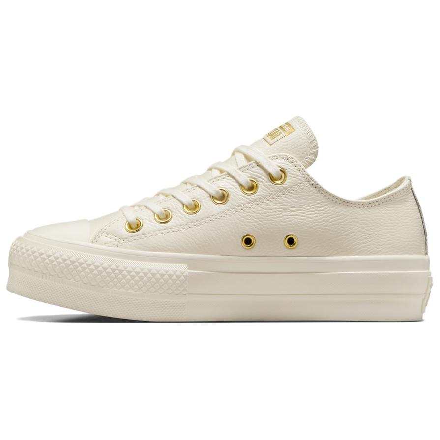 Converse Chuck Taylor All Star Lift Leather Slip Resistant Abrasion Resistant Slip Resistant Abrasion Resistant Low top