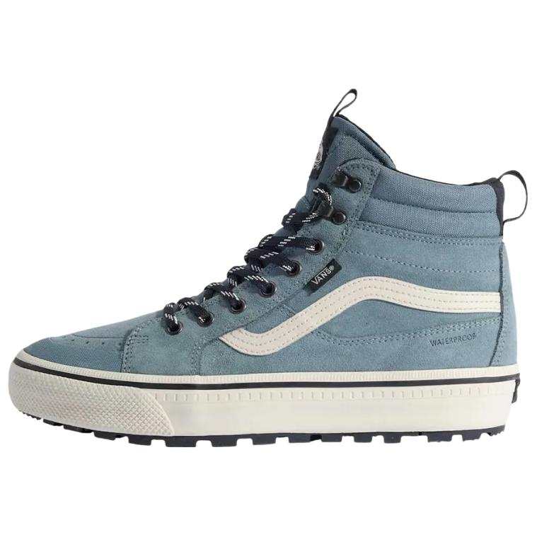 Vans Sk8 Hi High top Skateboard Shoes Unisex Blue White