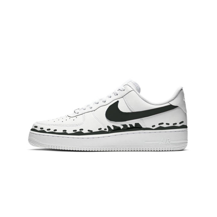 Nike Nike Air Force 1 Night Low top Skateboard Shoes Men's Black White