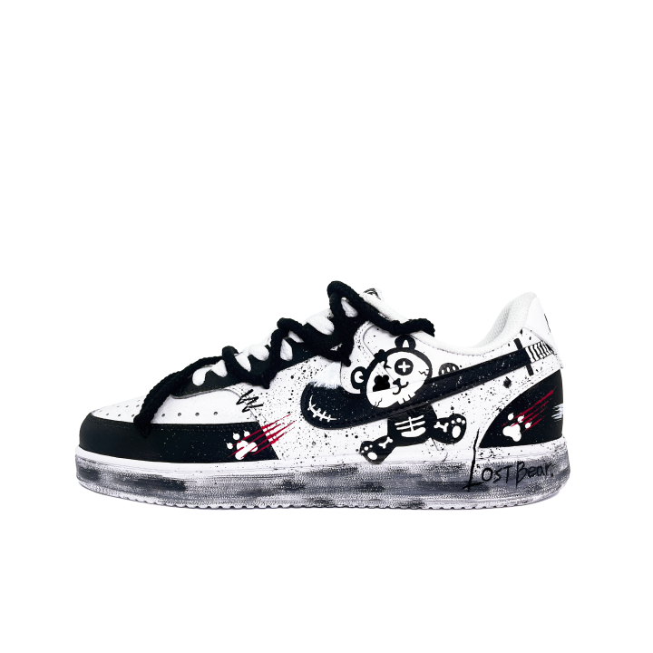 Nike Nike Court Vision 1 Skateboard Shoes Men's Low Top Black White