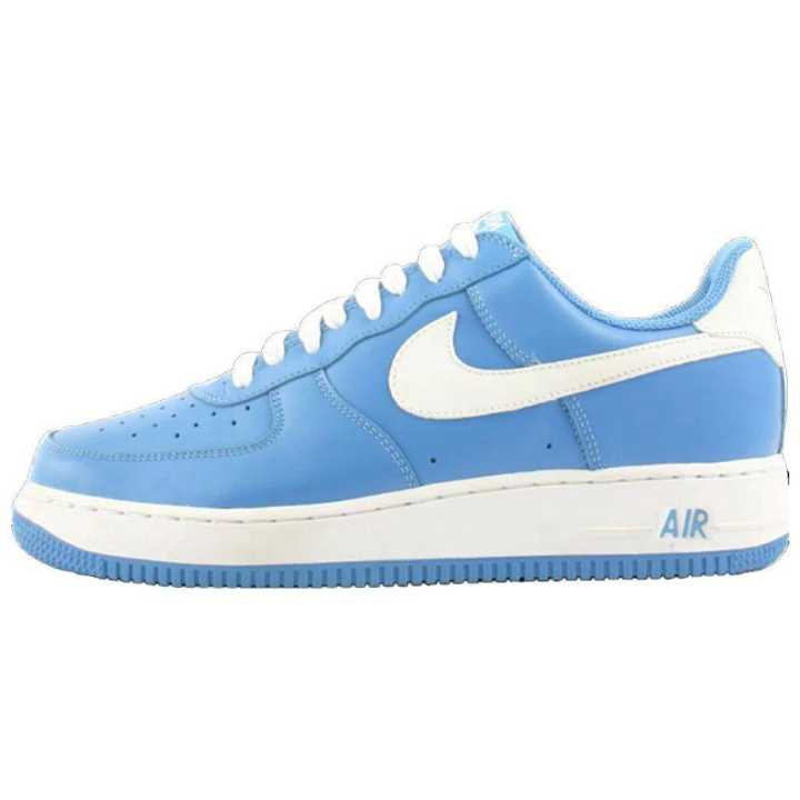 Nike Nike Air Force 1 Slip Resistant Abrasion Resistant Low top Skateboard Shoes Men's Blue