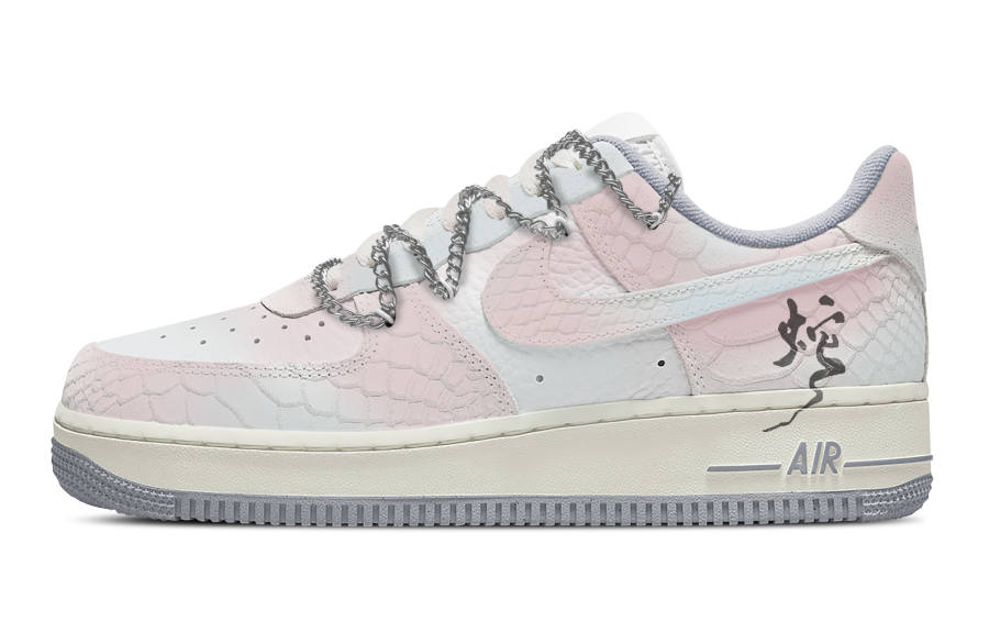 Nike Nike Air Force 1 Slip Resistant Cushioning Abrasion Resistant Low top Skateboard Shoes Women's Pink