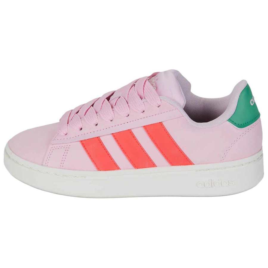 Adidas Adidas GRAND COURT ALPHA Soft And Comfortable Abrasion Resistant Breathable Low top Skateboard Shoes Women's Pink