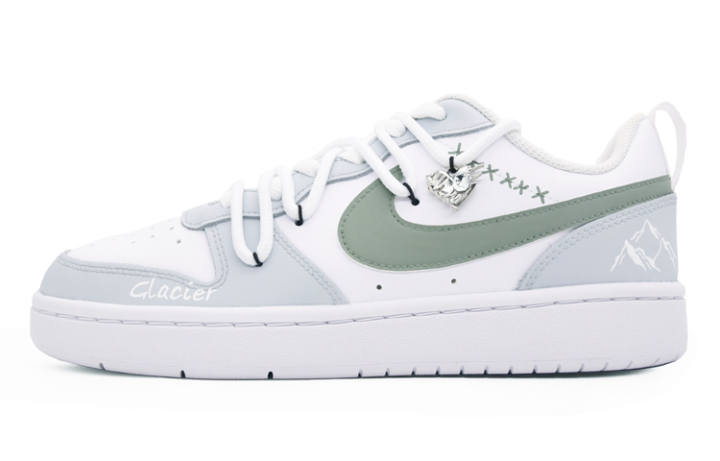 Nike Nike Court Borough Skateboard Shoes Women's Low Top White/Blue/Green