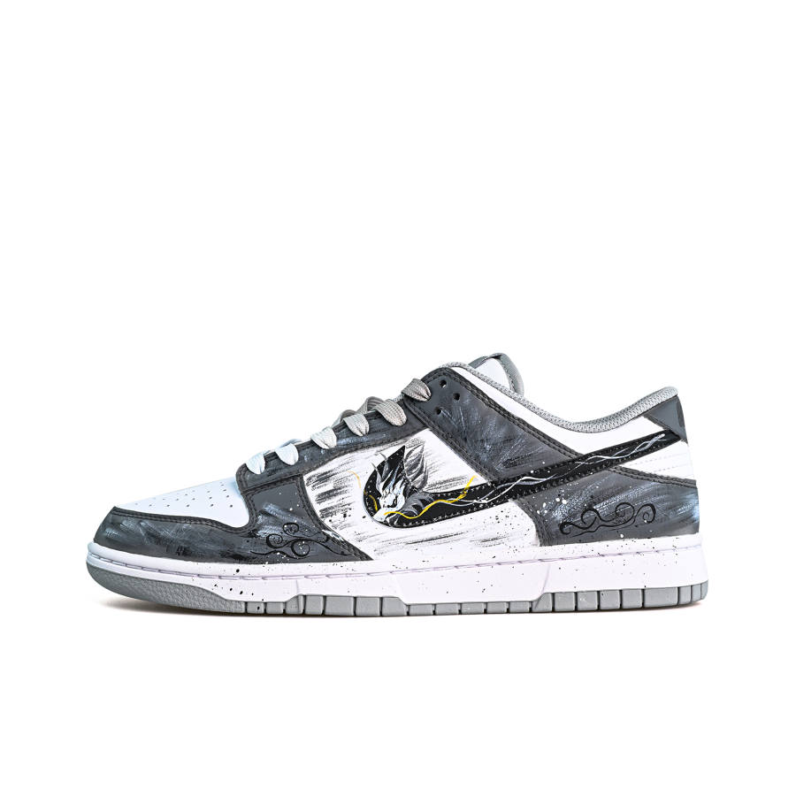Nike Nike Dunk Cushioning Abrasion Resistant Low top Skateboard Shoes Men's Black Gray