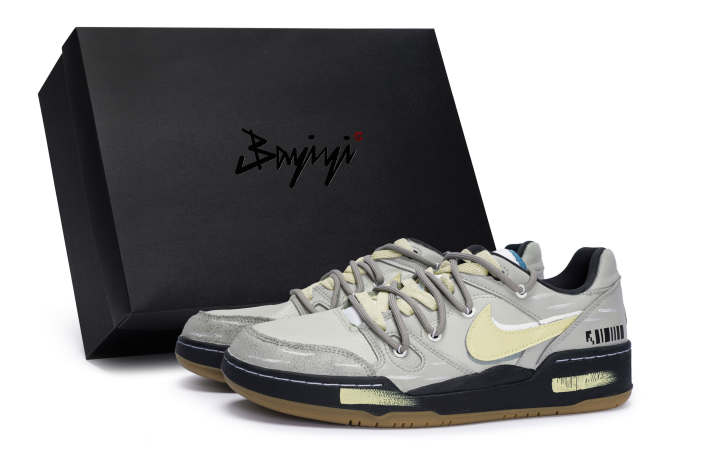 Nike Nike Full Force 811 Manufacturing Slip Resistant Abrasion Resistant Low top Skateboard Shoes Men's Black Beige