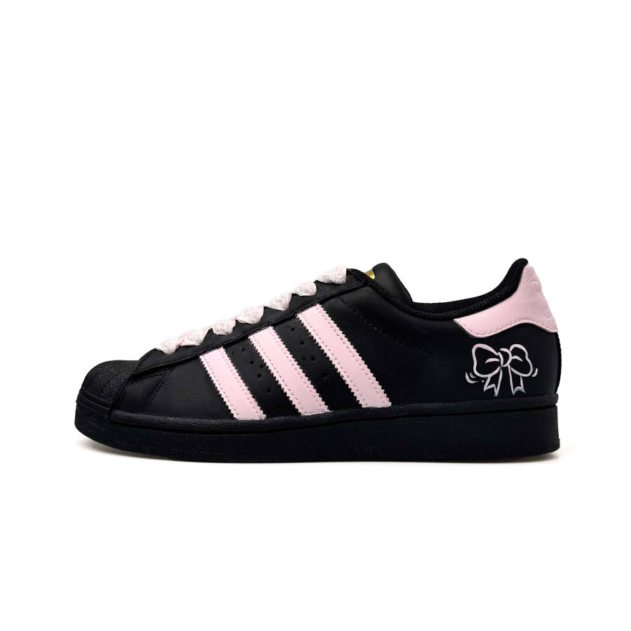 Adidas Originals SUPERSTAR Princess Arrives, Girlish, Preppy Style Lightweight Breathable Low top Skateboard Shoes