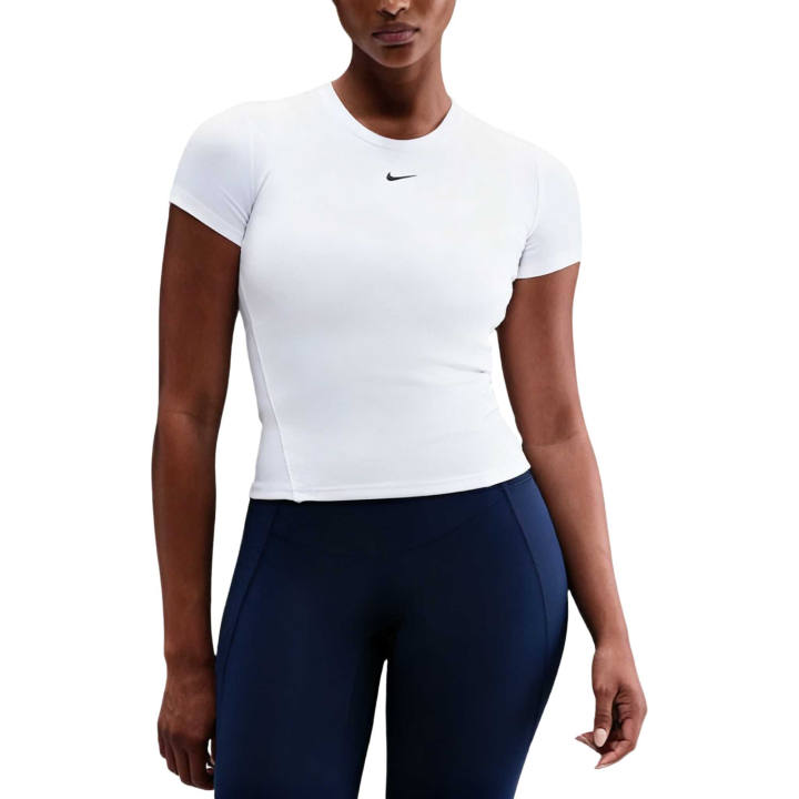 Nike Nike T Shirts Women's White/Black Crew Neck Moderate