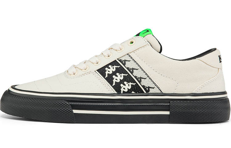 Kappa Kappa Breathable Low top Skateboard Shoes Unisex White Black