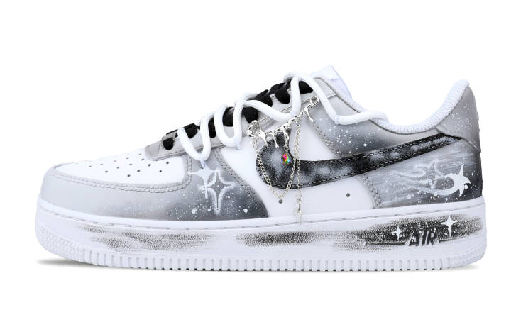 Nike Nike Air Force 1 Low Slip Resistant Low top Skateboard Shoes Unisex White Gray