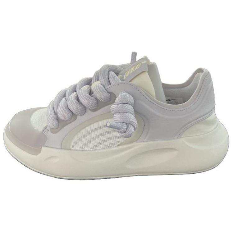 Erke Abrasion Resistant Breathable Abrasion Resistant Breathable Low top Skateboard Shoes Women's White Purple