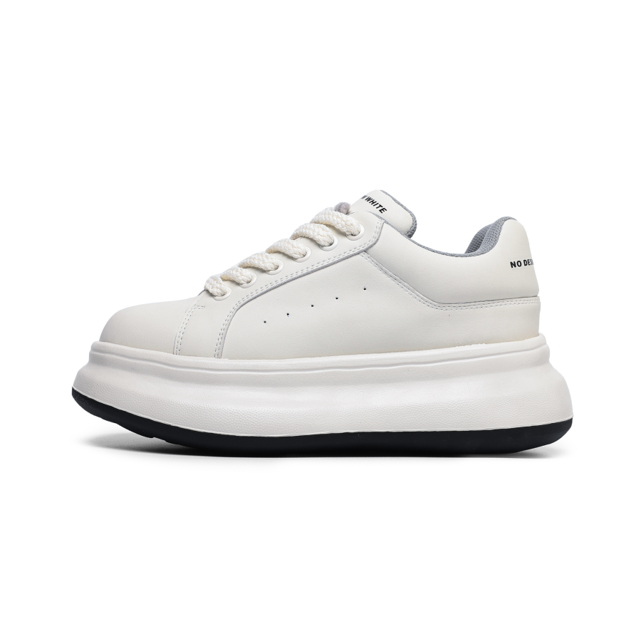 GANGMENG Low top Skateboard Shoes Unisex White