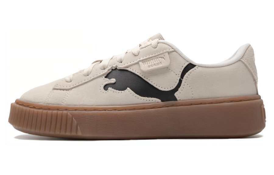 PUMA Suede Platform Shoes 'Beige Brown' Women's