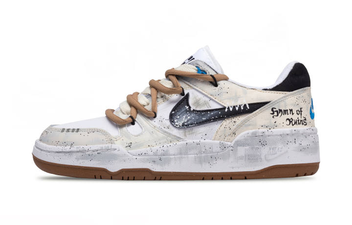 Nike Nike Full Force Memoir Synthetic Leather Slip Resistant Cushioning Abrasion Resistant Low top Skateboard Shoes Men's