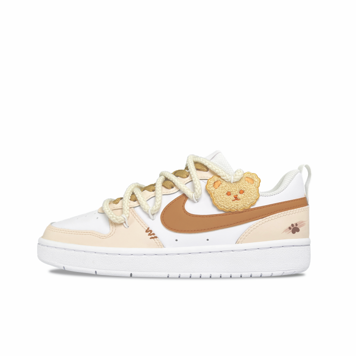 Nike Nike Court Borough Bear Milk Cake Slip Resistant Abrasion Resistant Slip Resistant Abrasion Resistant Low top