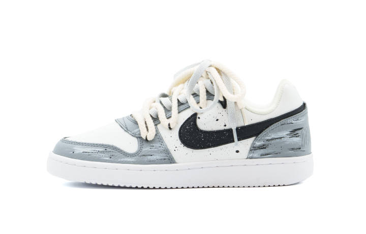 Nike Nike EBERNON Abrasion Resistant Low top Skateboard Shoes Unisex Gray White
