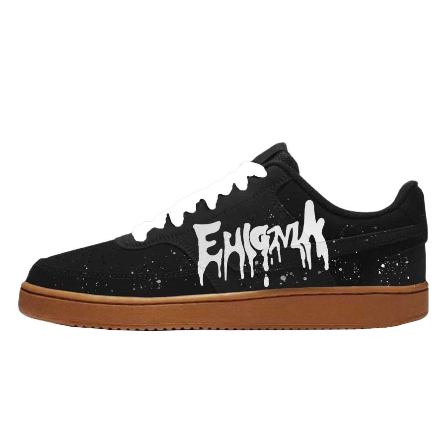 Nike Nike Court Vision 1 Mystic Shadow Brown Cushioning, Wear Resistant Low top Skateboard Shoes Men's Black White