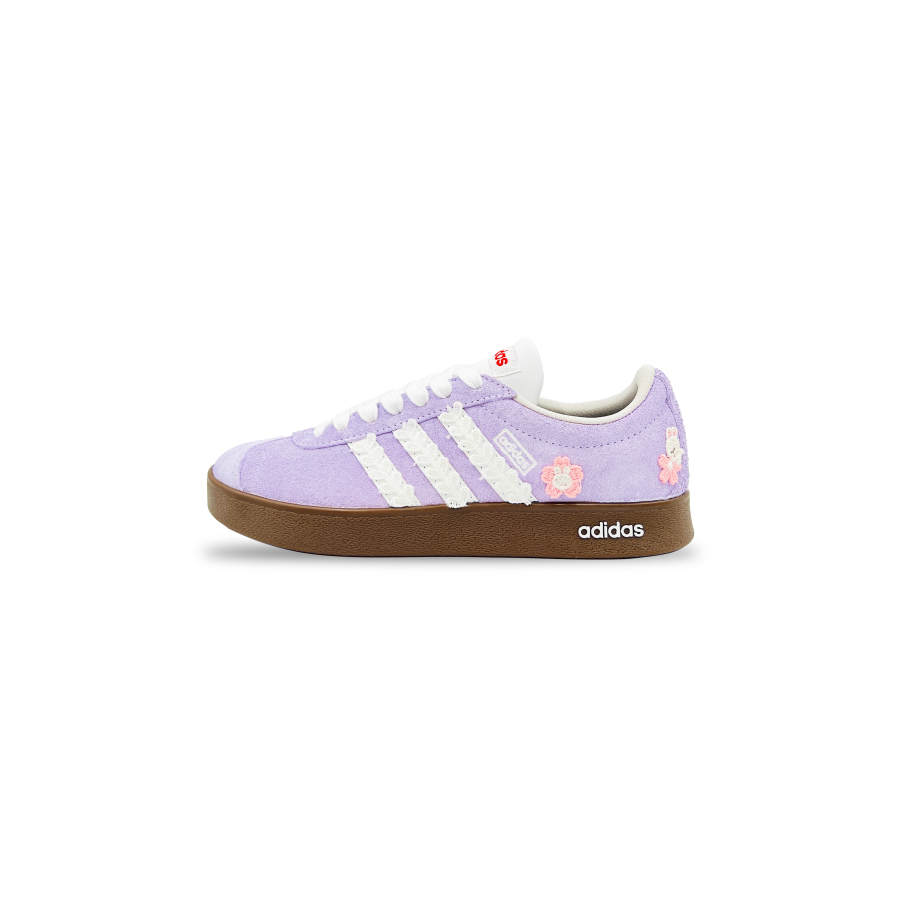 Adidas Adidas VL COURT 2.0 YIMING Manufacturing, Taro Boba Slip Resistant Balance Low top Skateboard Shoes Unisex