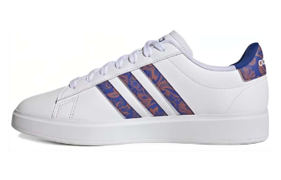 Adidas Adidas GRAND COURT 2.0 Slip Resistant Abrasion Resistant Low top Skateboard Shoes Women's White Blue