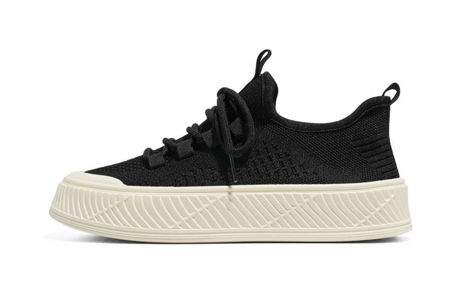 RENBEN Breathable Height Increasing Slip Resistant Low top Skateboard Shoes Women's