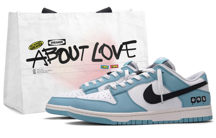 Nike Nike Dunk Sage Low top Skateboard Shoes Men's Blue White