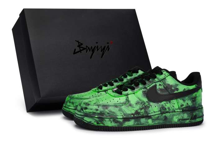 Nike Nike Air Force 1 Starlit Cloud Mist Green, Special Shoe Box Slip Resistant Abrasion Resistant