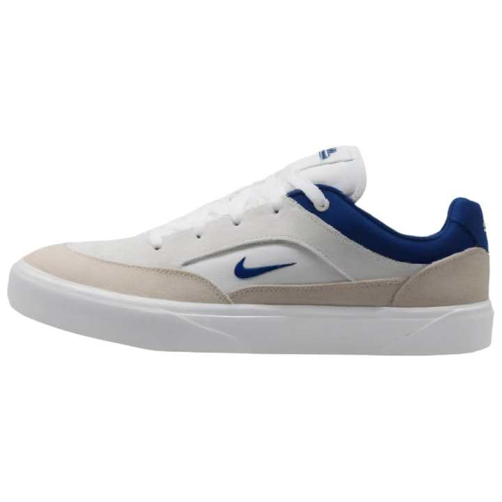 Nike Nike SB MALOR Low top Skateboard Shoes Men's White Blue