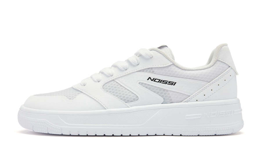 QIAODAN Height Increasing Abrasion Resistant Lightweight Slip Resistant Low top Skateboard Shoes Men's Jordan White