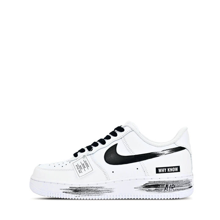 Nike Nike Air Force 1 07 Slip Resistant Cushioning Abrasion Resistant Low top Skateboard Shoes Men's Black White