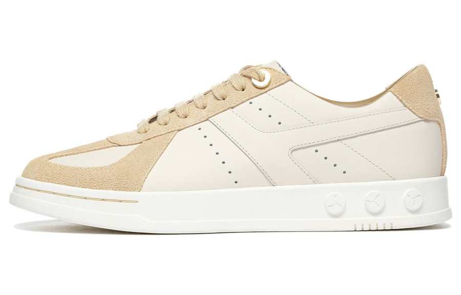 LI-NING 1990 LI NING 1990 Zhengrong Skateboard Shoes Women's Low Top Swan White/Almond Khaki