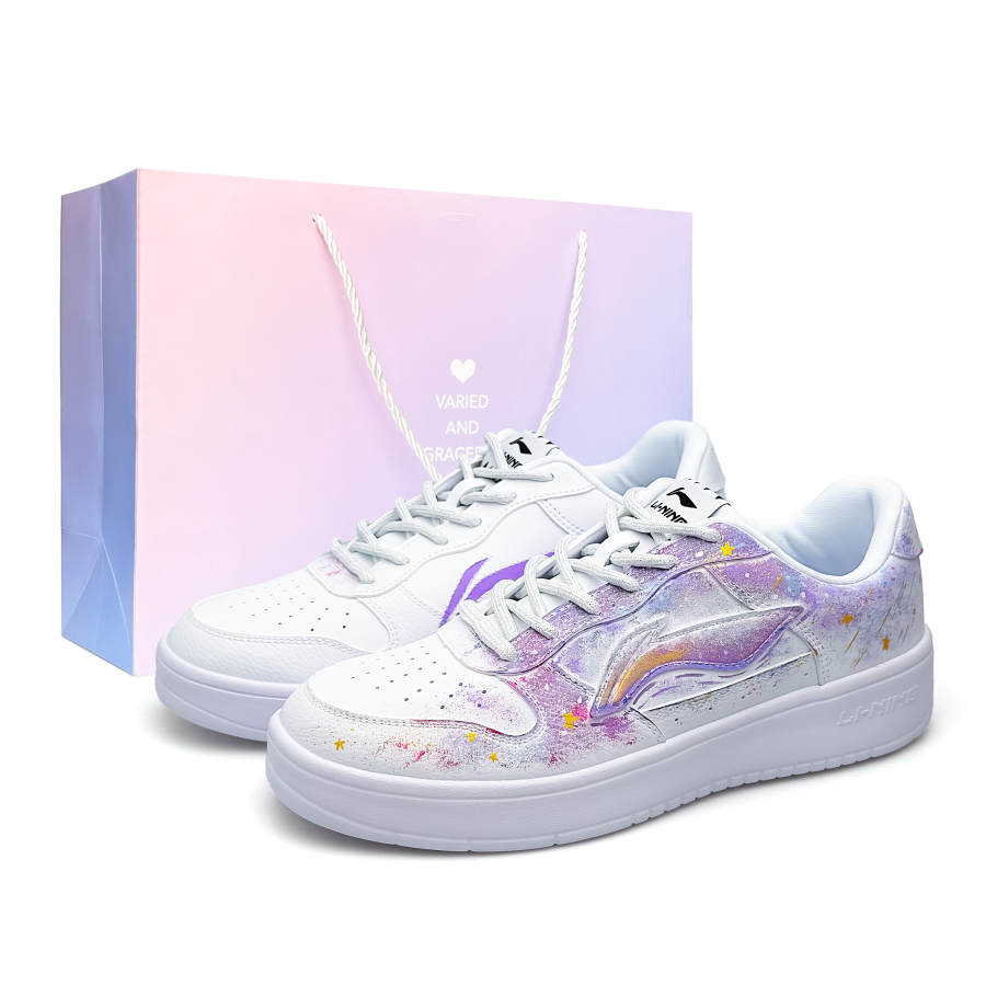 Li-Ning Li Ning Floating Boat Coverage Abrasion Resistant Lightweight Breathable Slip Resistant Low top Skateboard Shoes Unisex
