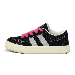 BURNING FLAME Abrasion Resistant Lightweight Low top Skateboard Shoes Unisex Black