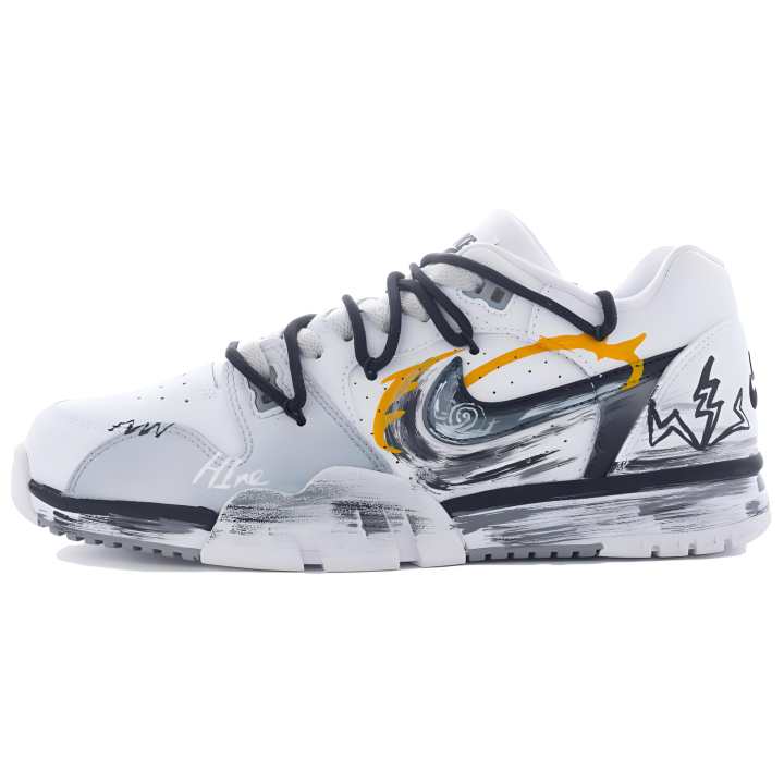 Nike Nike Cross Trainer Slip Resistant Abrasion Resistant Low top Skateboard Shoes Unisex Black White