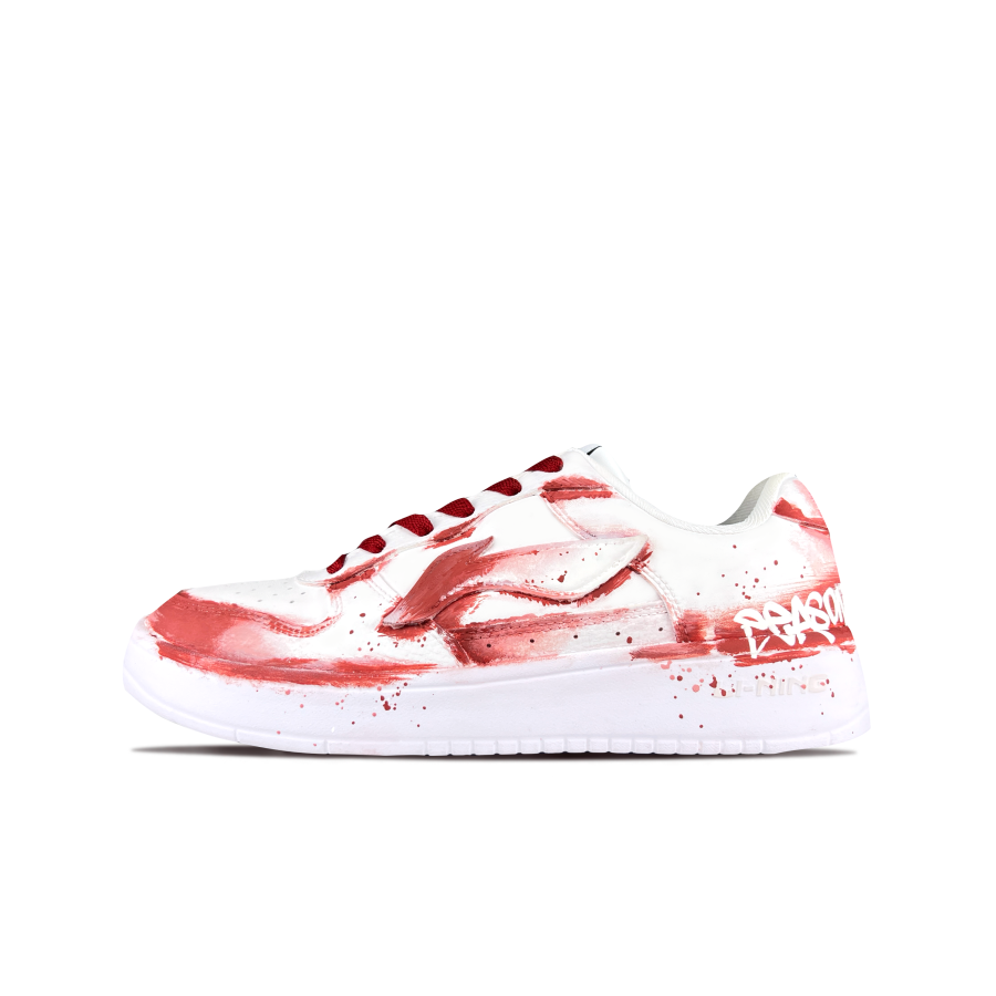 Li-Ning Li Ning Floating Boat Cushioning Coverage Low top Skateboard Shoes Unisex Brick Red