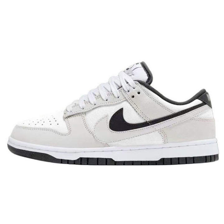 Nike Nike Dunk Double Swoosh Slip Resistant Abrasion Resistant Low top Skateboard Shoes Unisex White