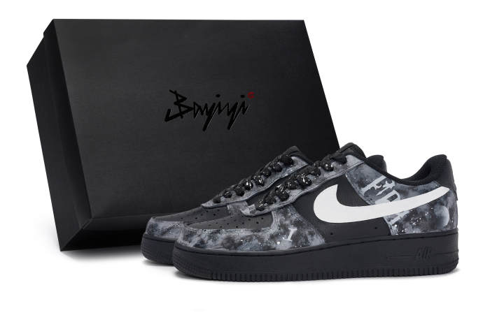 Nike Nike Air Force 1 Skateboard Shoes Unisex Low Top Black/White/Gray