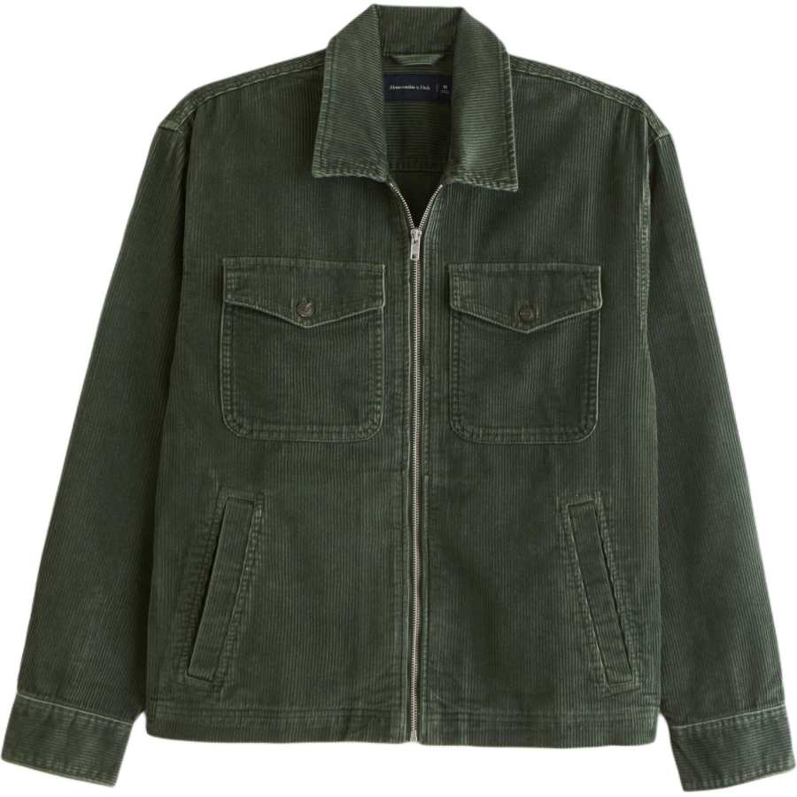 Abercrombie&Fitch Jackets Men's Green Lapel Moderate Other
