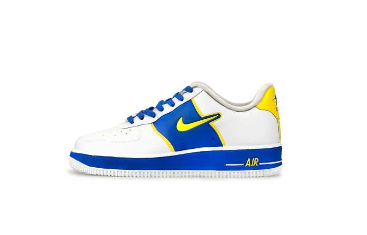 Nike Nike Air Force 1 Slip Resistant Abrasion Resistant Low top Skateboard Shoes Women's Blue
