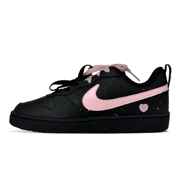 Nike Nike Court Borough 2 Black Warrior Low top Skateboard Shoes Women's Black Pink