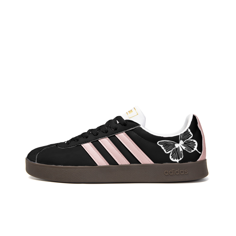 Adidas Neo VL Court 2.0 Slip Resistant Abrasion Resistant Low top Skateboard Shoes Unisex Black