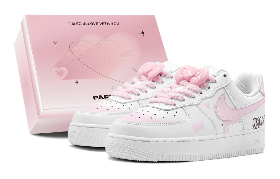 Nike Nike Air Force 1 Low LE Romantic 520 Slip Resistant Abrasion Resistant Slip Resistant Abrasion Resistant Low top